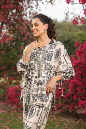 Women Viscose Polyster Fabric Printed Co-Ord Set