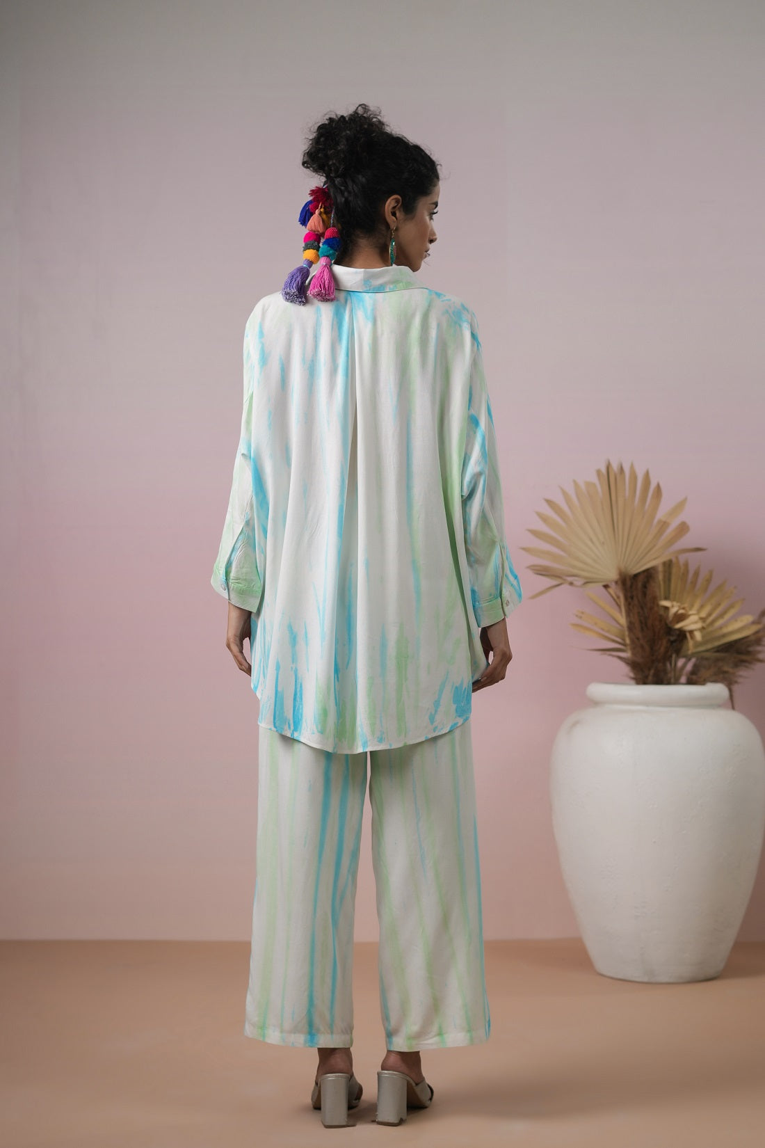 Women Viscose Tie-Dye Co-Ord Set With Pocket